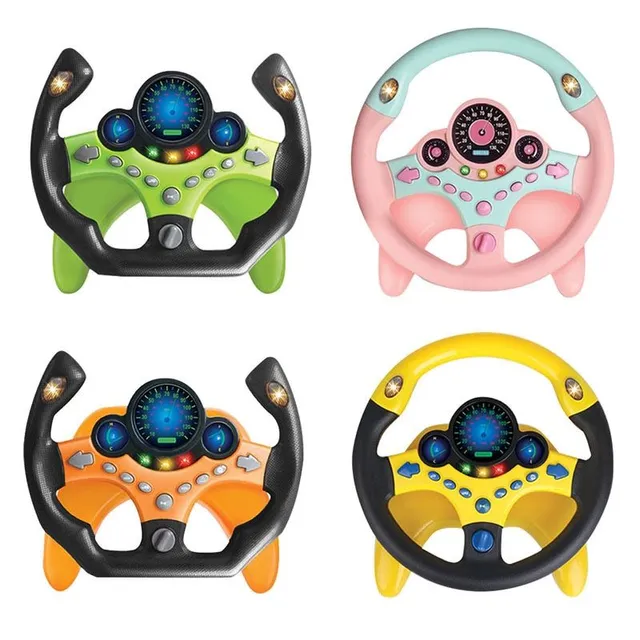 Child simulation steering wheel for car