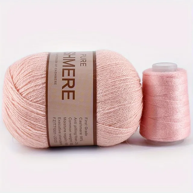 Beautiful 98% cashmere yarn for hand knitting and crochet - soft and suitable for machines - ball for scarves, sweaters and more