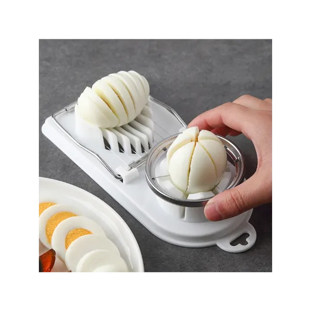 Stainless steel egg cutter 2v1