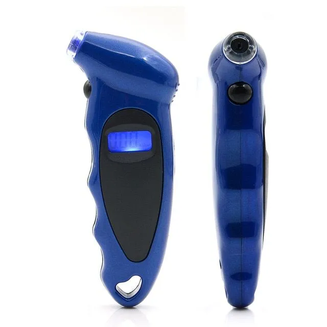 Digital tyre pressure and depth meter