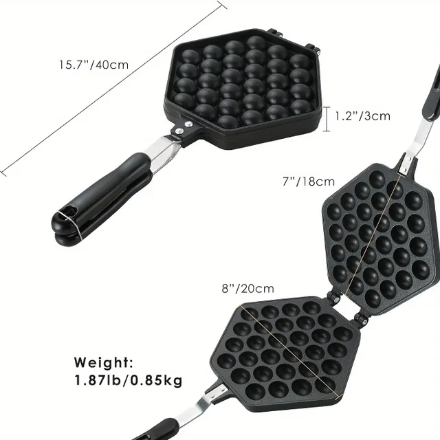 1 bucată aparat de făcut waffles și formă de copt pentru exterior 3 în 1