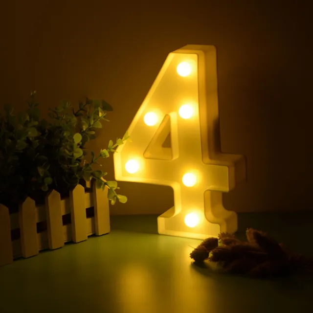 Illuminated LED digits