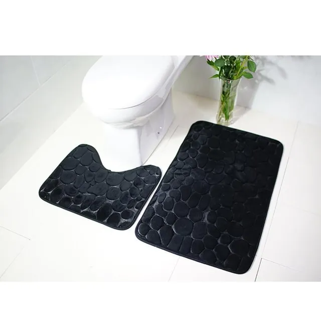 2pcs/set Pebbles Bathroom mat Set