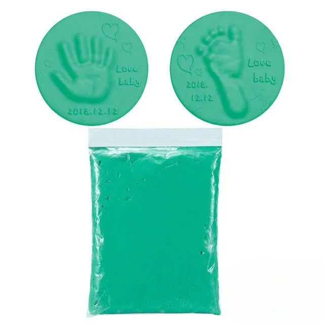 Moulding compound for hand or footprint - more colours