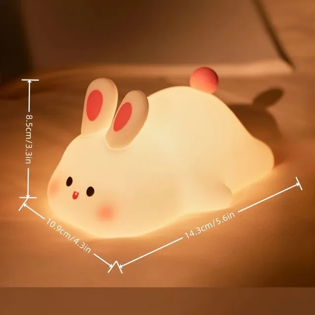 Nightlight bunny LED with touch control