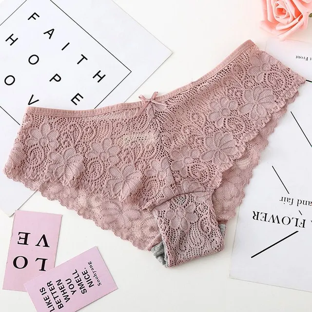 Women's sexy lace seamless thong