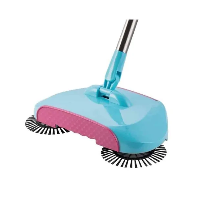 Stainless steel hand-held rotary broom