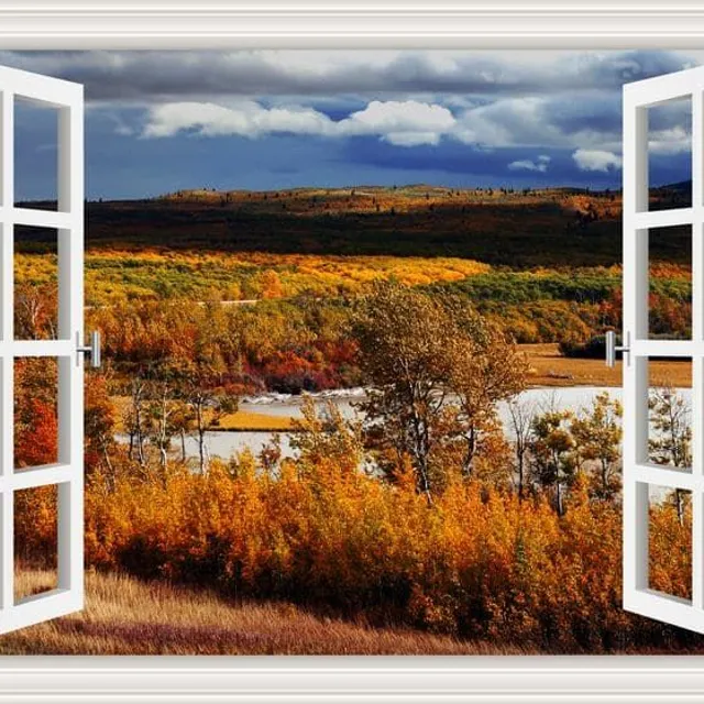 Picture on the wall 3D sticker © Window, Landscape