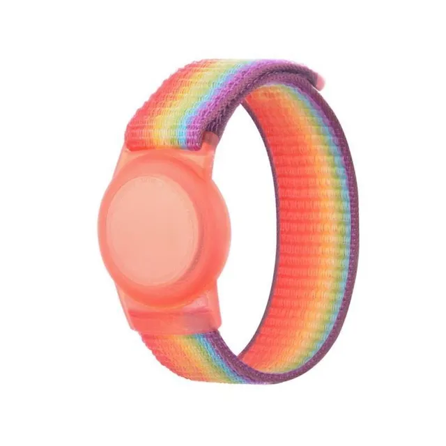 Children's nylon bracelet for AirTag Rainbow 170mm
