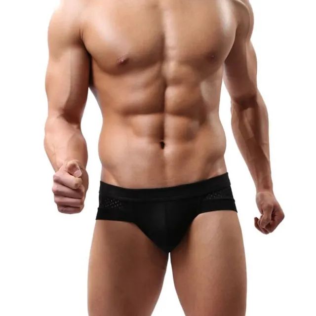 Men's solid colour briefs