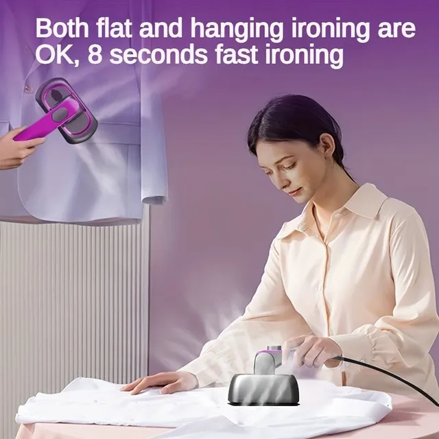 Travel iron 2v1: Steam and dry ironing