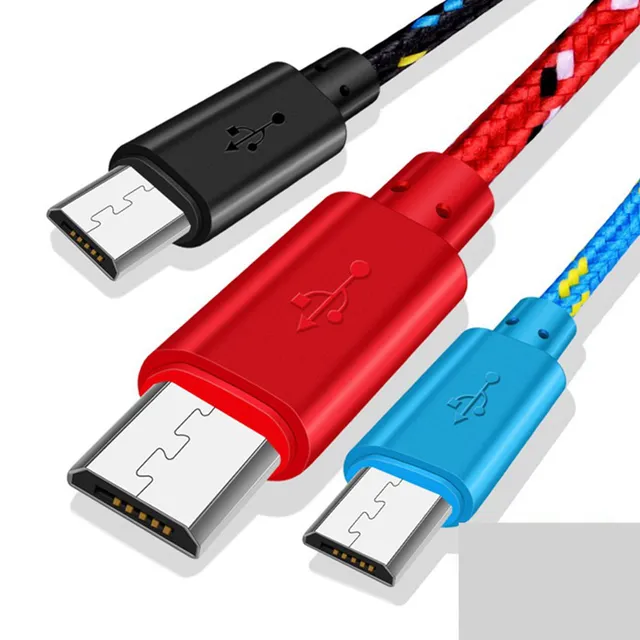 Colourful Android charging cable