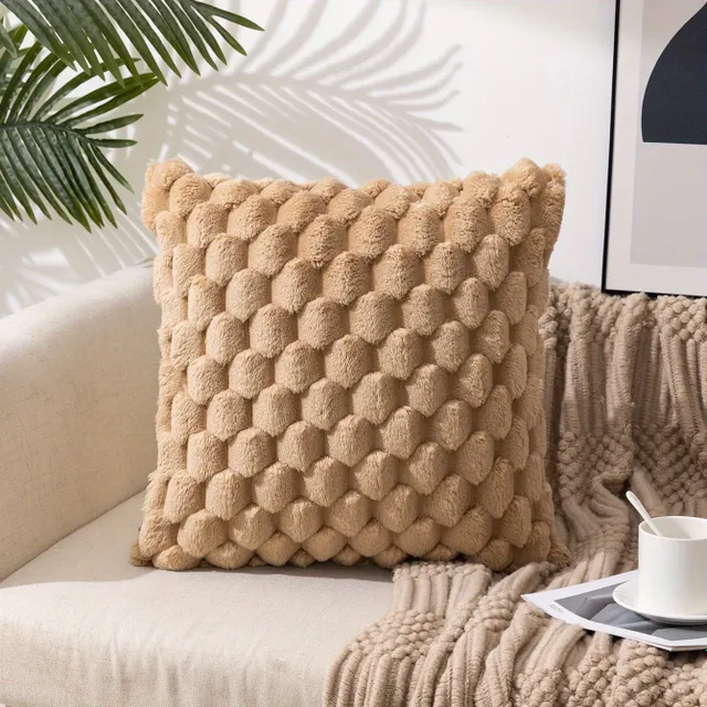 Square pillow cover with zipper and one-sided printing, flat decoration