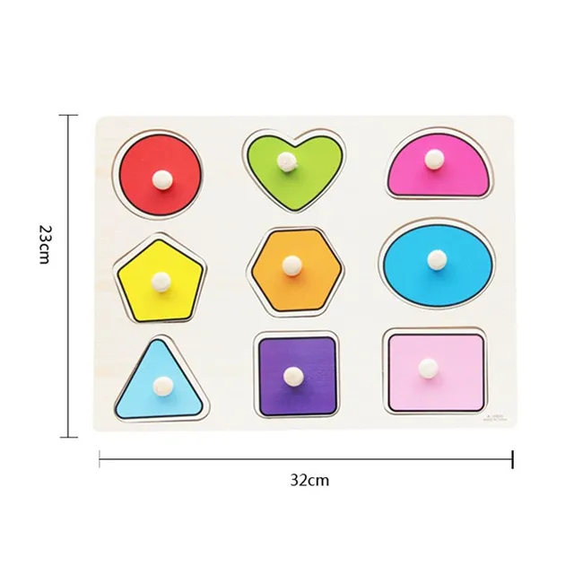 Dětské dřevěné edukativní vkládací puzzle