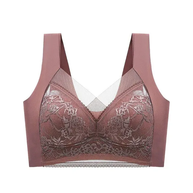 Women's seamless bra in large sizes - comfortable bra without bones with excellent support
