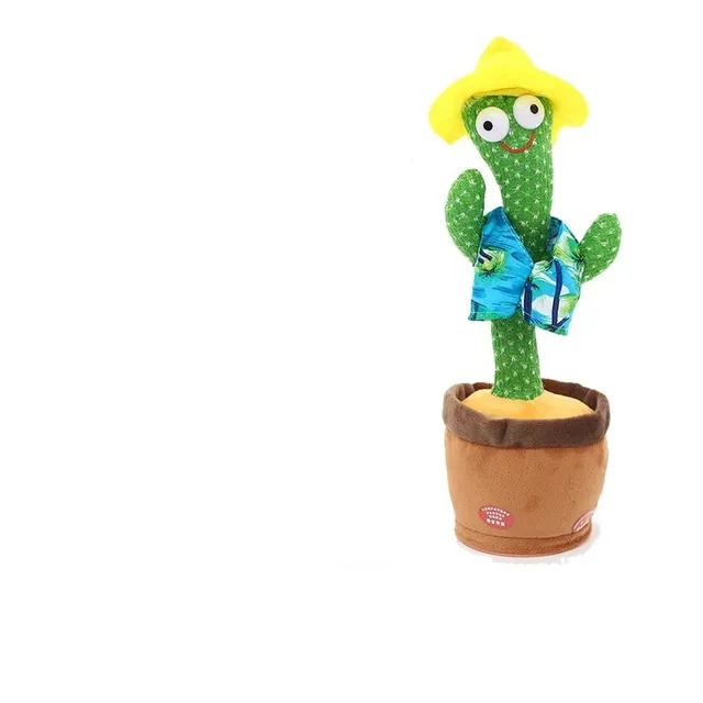 Plush cactus with electronic dancing and singing plush for kids - Birthday Gift