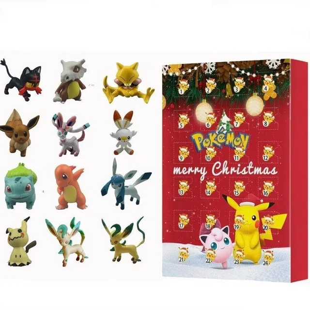 Vianočný adventný kalendár s témou Pokémon