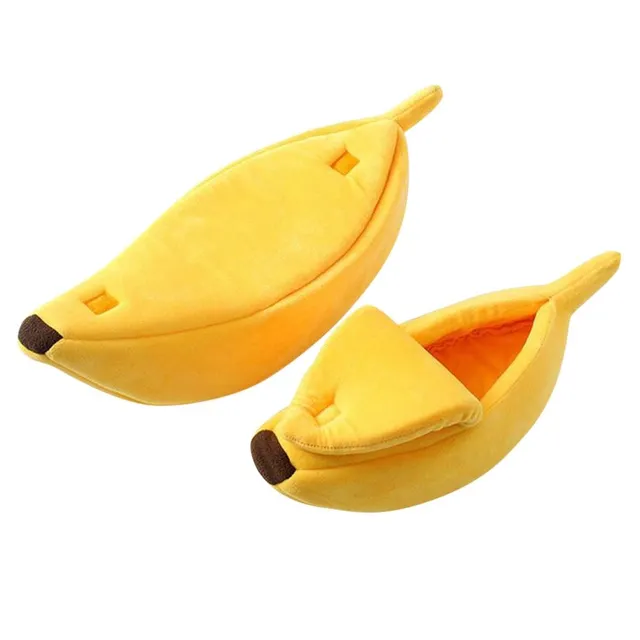 Pelech pre mačky v tvare banánu