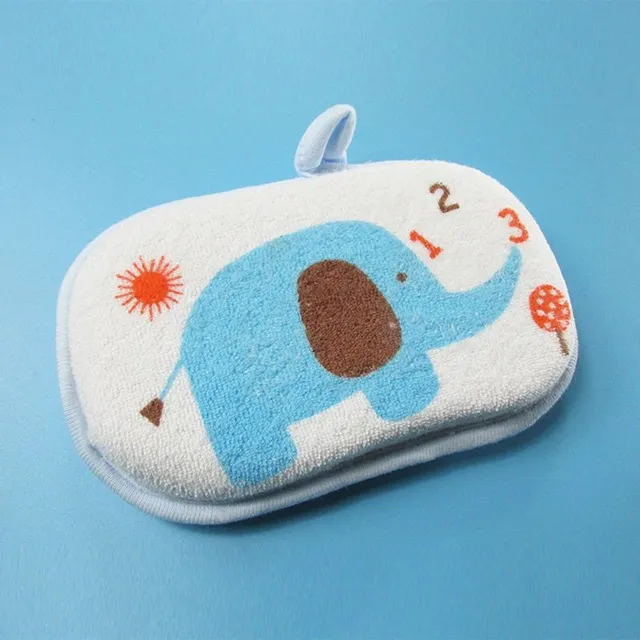 Baby sponge for washing with elephant - 3 colors