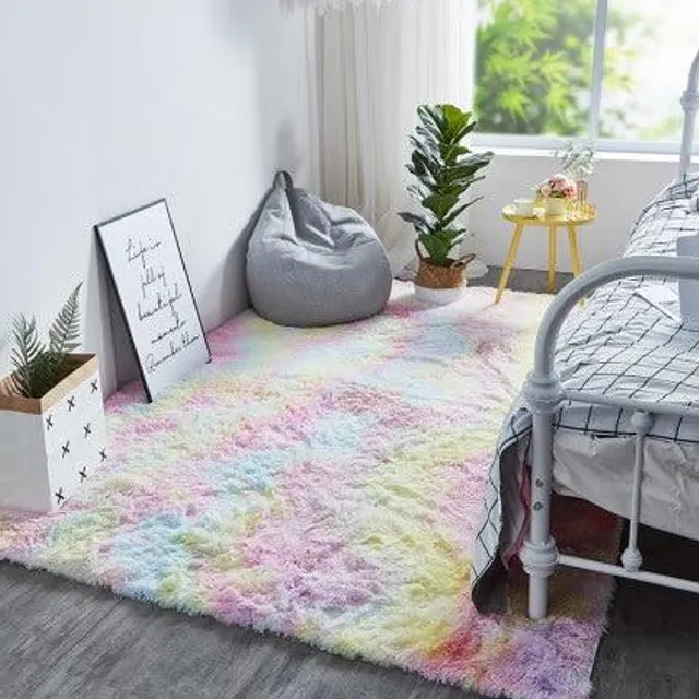 Soft rainbow carpet