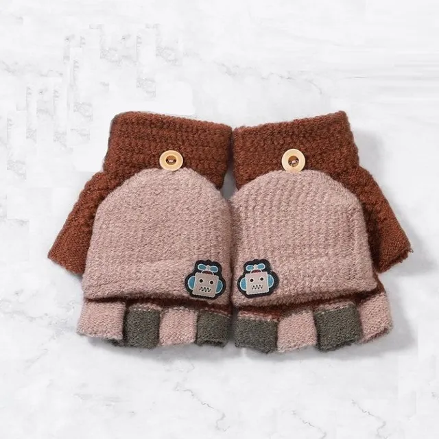 Children's gloves and mittens 2in1