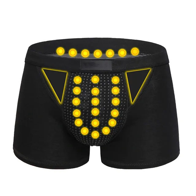 Men's boxer shorts with vitalising and energising magnetic effect