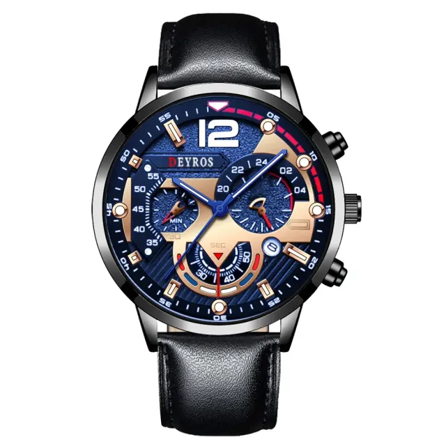 Pánske módne hodinky - Luxusné nerezové náramkové hodinky z kremeňa Kalendár Luminist Hodiny