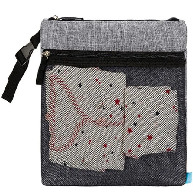 Diaper bag with double pocket