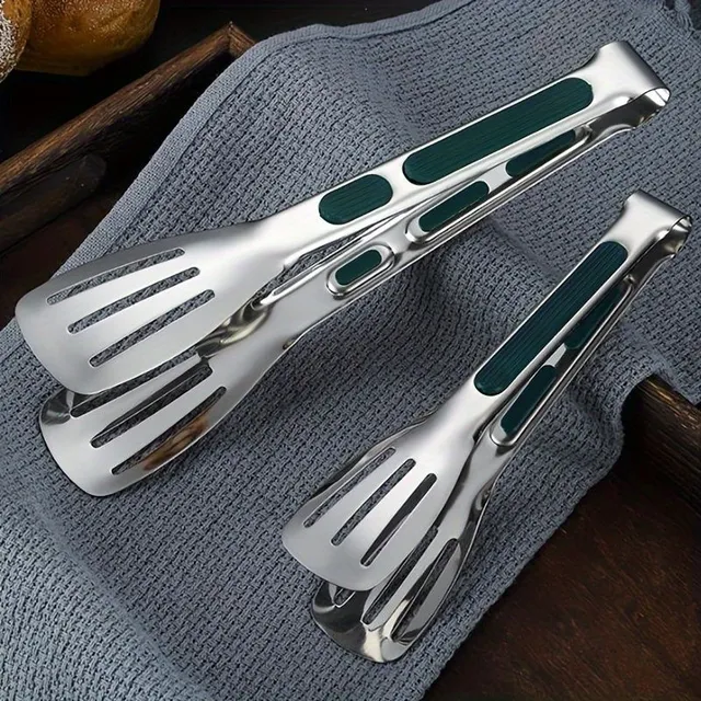 Stainless steel barbecue pliers with anti-slip handle