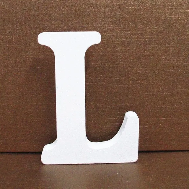 Decorative wooden letter