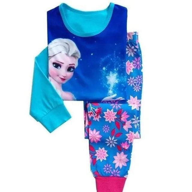 Dívčí teplé pyžamo Frozen