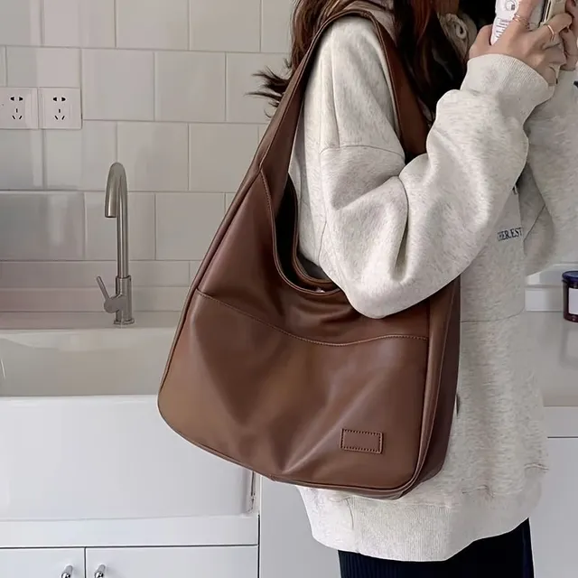 Damska monochromatyczna torba Hobo