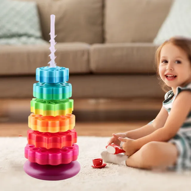 Rainbow Tower™ | jucărie care îți va ține copiii ocupați ore în șir!