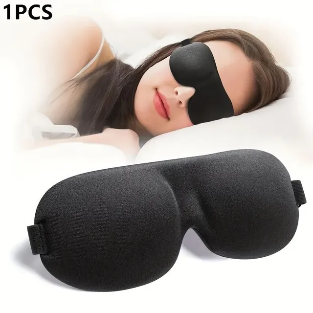 Sleeping mask 3D with contour, 100% blocking light, ultra-soft material