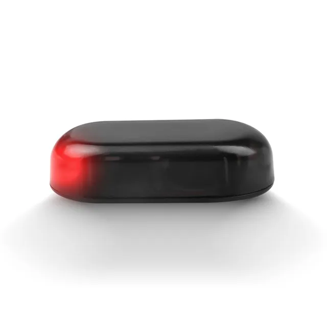 Lumină LED falsă de alarmă solară pentru mașină, roșu-albastru 12V USB, sistem de securitate împotriva furtului, indicator de avertizare