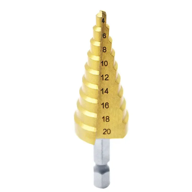 Scale drill 4-12mm 4-20mm 4-32mm HSS steel 4241 with titanium coating