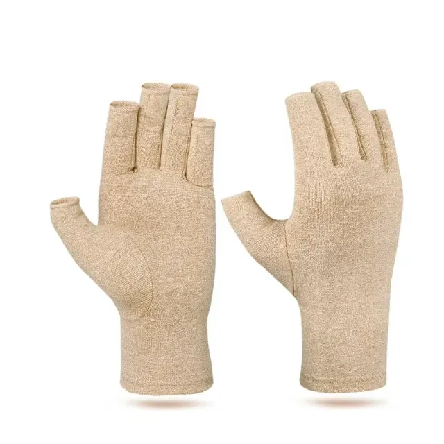 Compression gloves against arthritis with wrist support