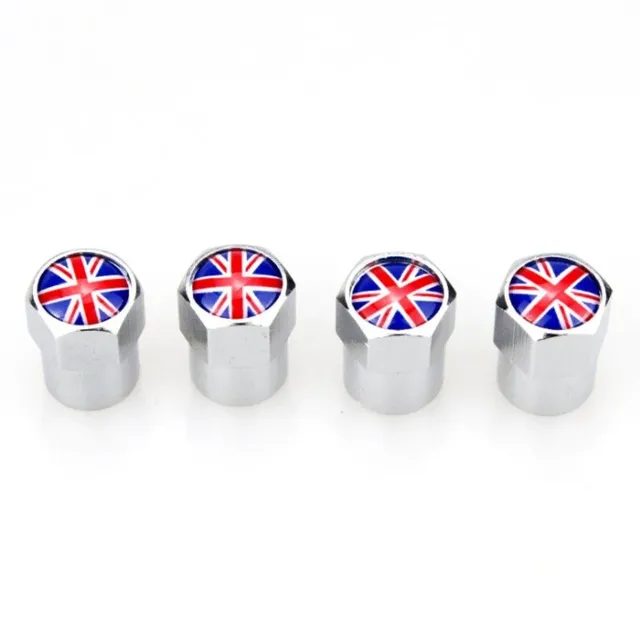 Valve caps British flag 4 pcs