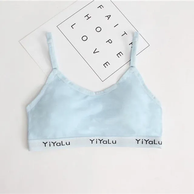 Girls sports bra Gretel sky-blue