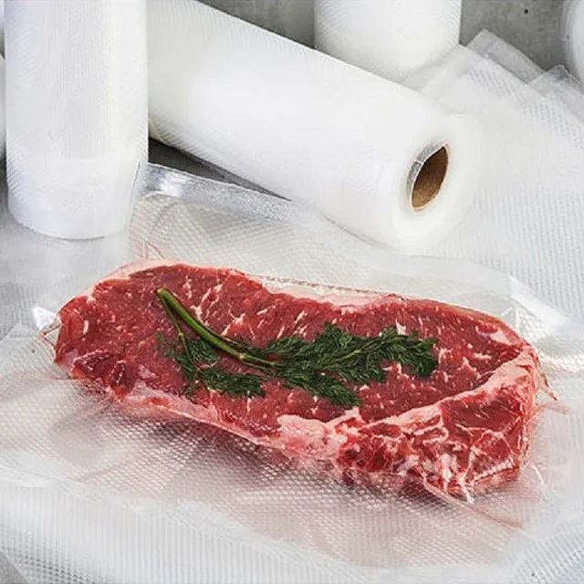 Sacs sous vide pour la conservation des aliments 15 x 300 cm Rouleaux de sacs pour appareil sous vide Sacs pour soudeuse sous vide pour conserver les aliments