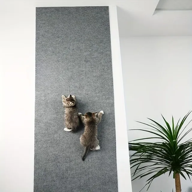 Scratching board for cats on the wall - self-adhesive and non-slip