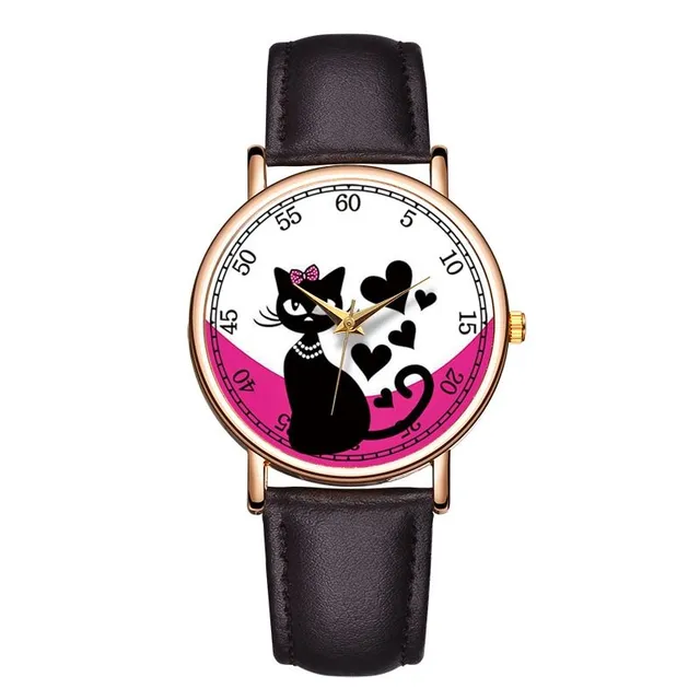 Stylish watch with animal motif Cassie