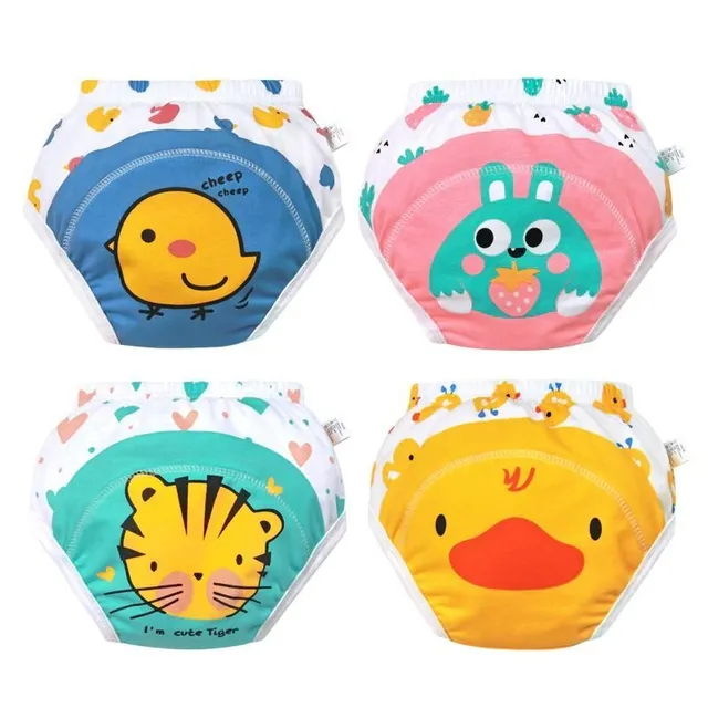 Children's Trends Popular Newborn Diaper Swimsuit with Printing 4 pcs