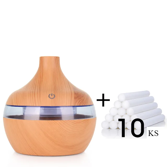 300ml USB humidifier electric aroma air diffuser mist wood oil aromatherapy mini have 7 led light for home office in car