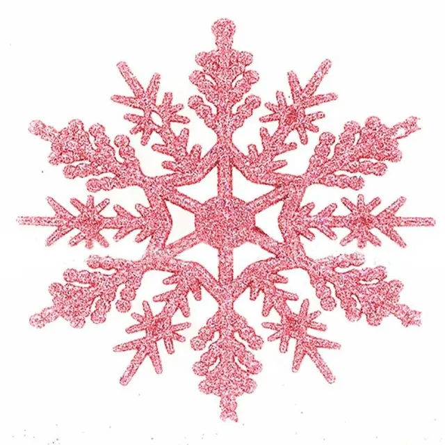 Christmas ornament snowflake 12 pcs