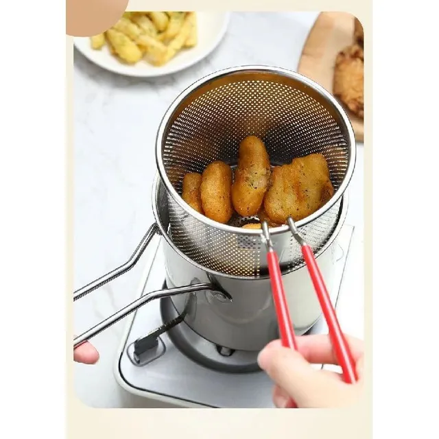 Dokonalé smažené pochoutky s touto japonskou fritézou tempura