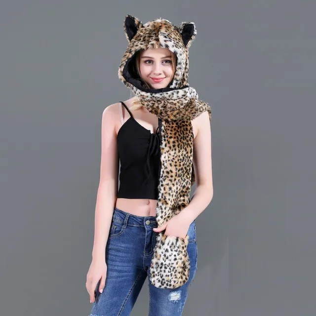 Women's furry hat Animal 7