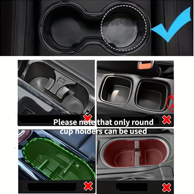 360° Rotary coaster for Beverages in the Car - Multifunctional Organizer with Storage Space