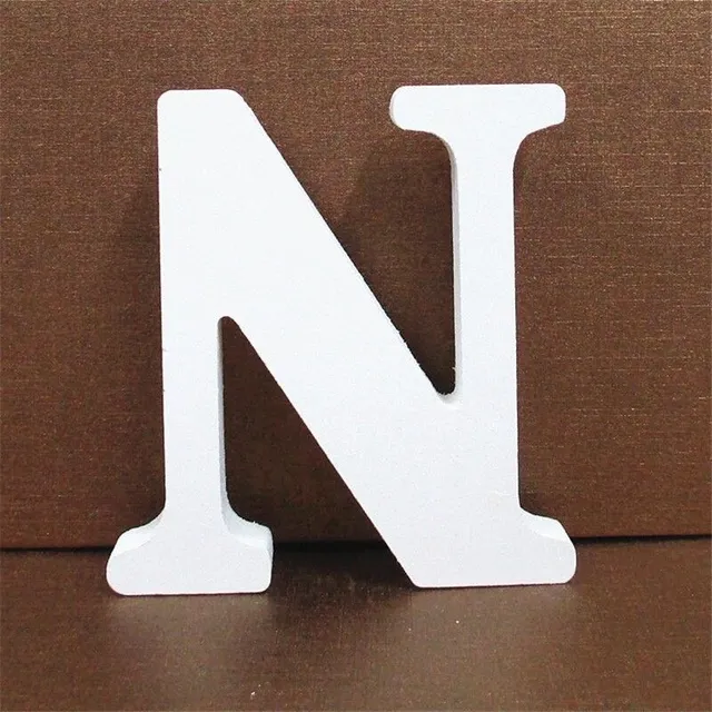 Decorative wooden letter