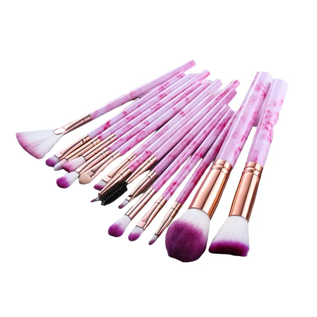 Set of brushes for make-up 15 pcs